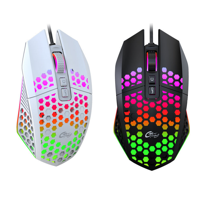 AeroGlow X801 Ultra-Light RGB Gaming Mouse - 8000DPI Precision