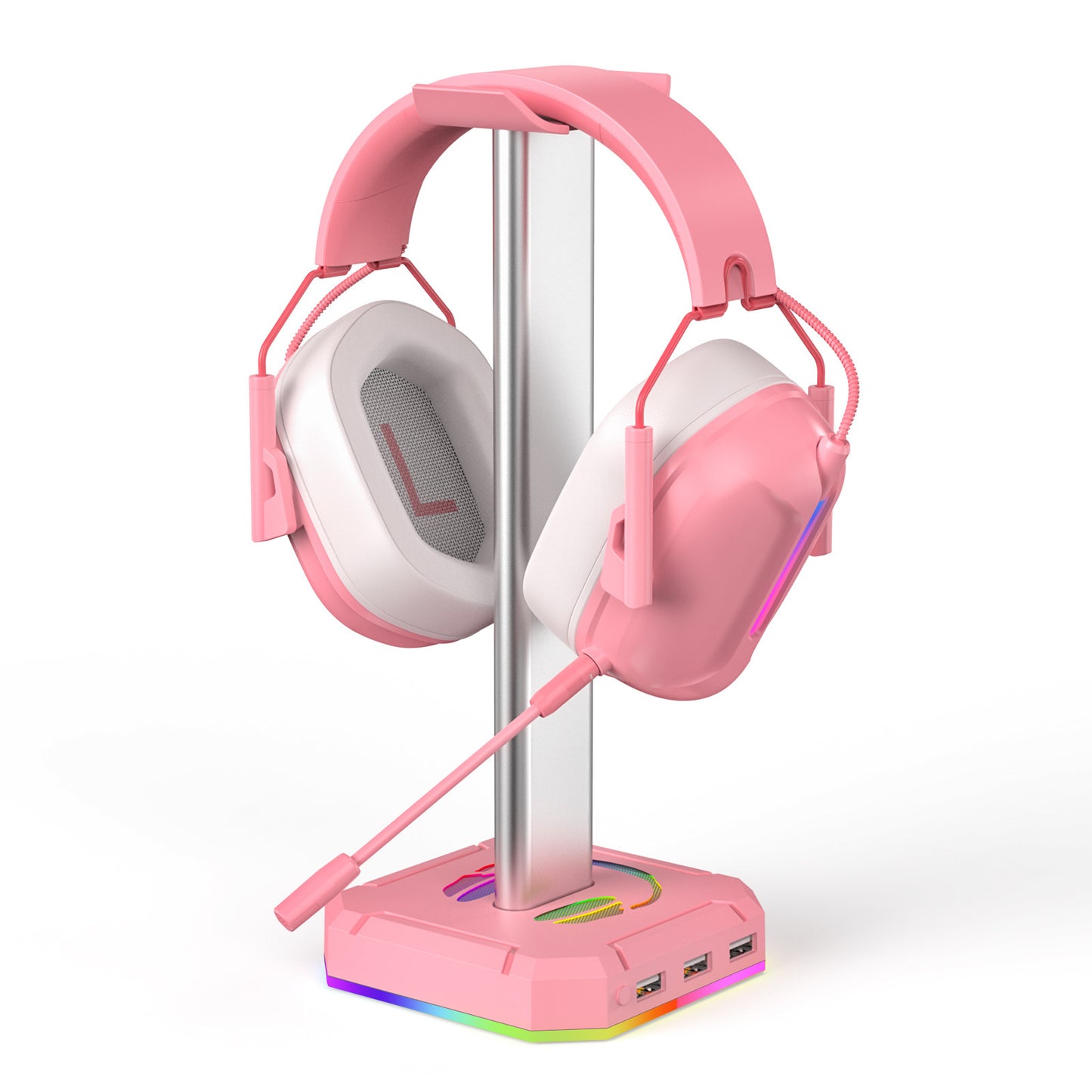 RGB Gaming Headset Stand with Dynamic Lighting