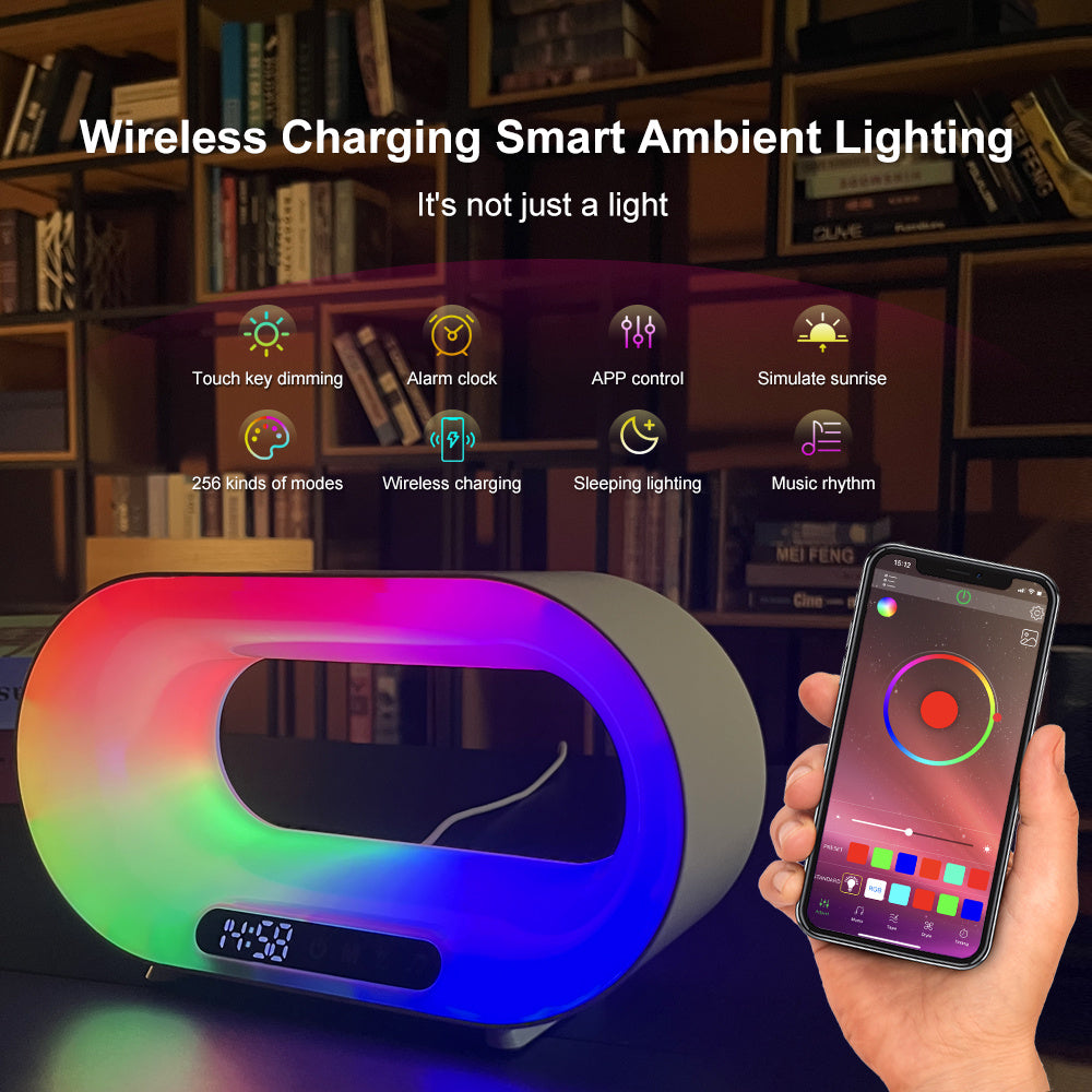 Smart 3-in-1 RGB Night Light & Wireless Charger