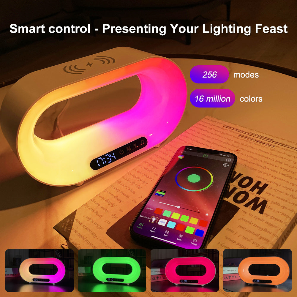 Smart 3-in-1 RGB Night Light & Wireless Charger