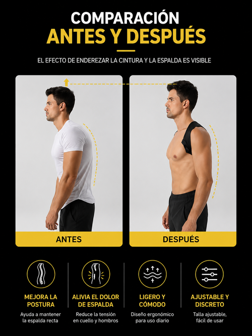 Corrector de postura ajustable
