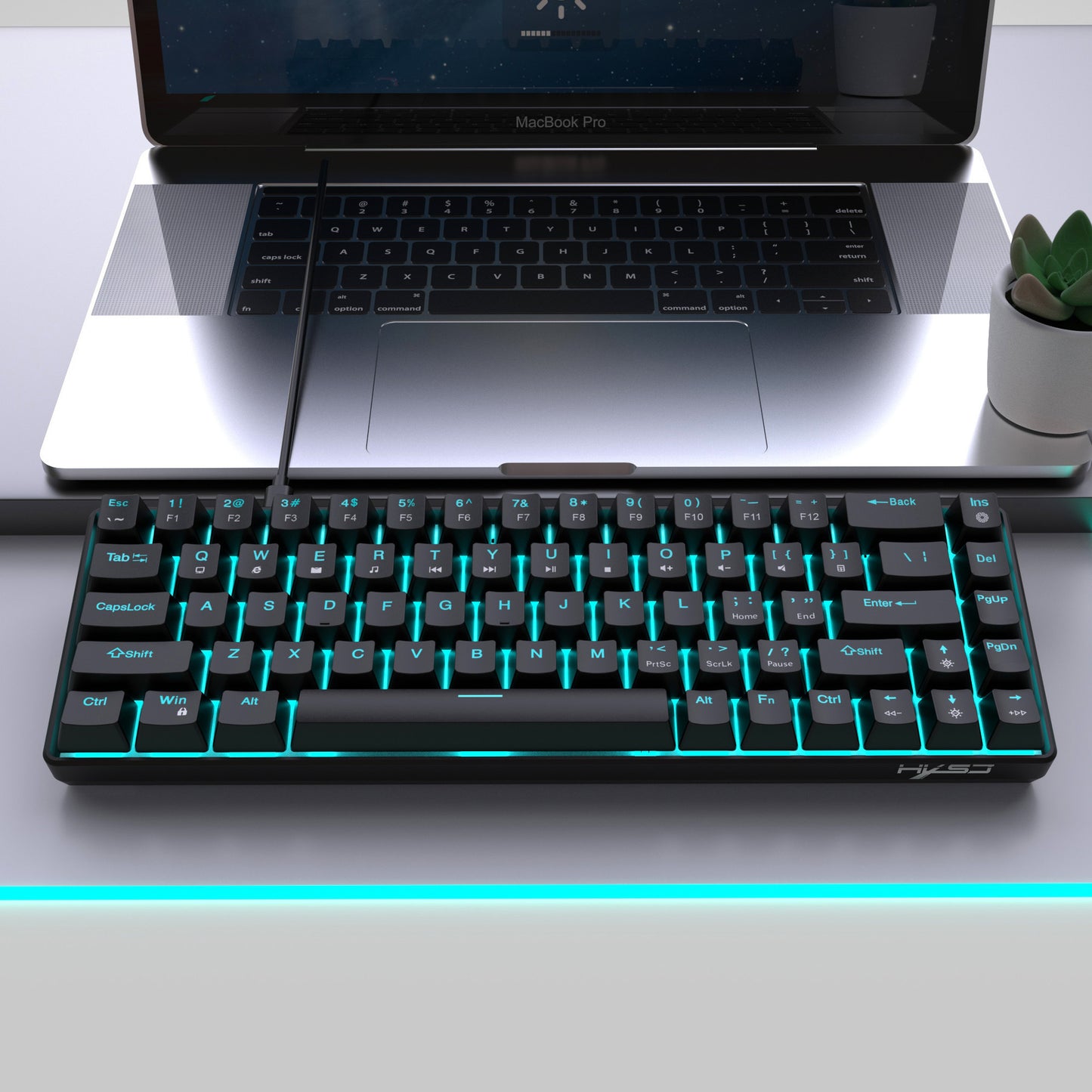 Mechanical Gaming Keyboard with Double-Shot Keycaps